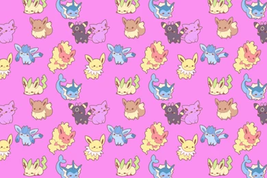 The Paper Pile — Pastel Pink Pokemon   Desktop Wallpaper/Backgrounds