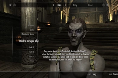 Daedric Demigod Race At Skyrim Nexus Mods And Community