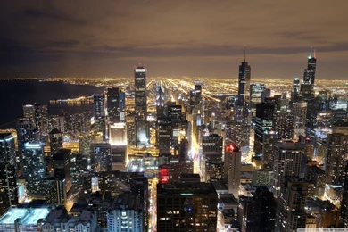 Chicago Skyline From John Hancock HD Desktop Wallpapers : High ...
