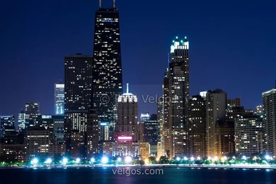 City Building At Night And Hong Kong City Building At Night ...