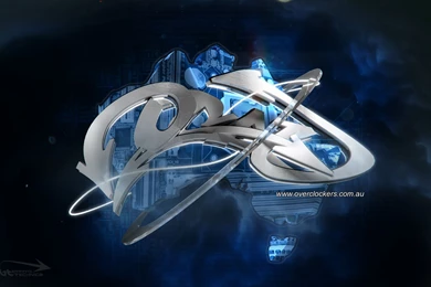 Graffiti Technica   3d Graffiti Overclocking Wallpapers