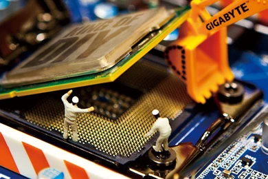 Download Wallpapers 3840x1200 Gigabyte, Motherboard, Installing ...