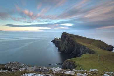 1920x1080 Coast Lighthouse Scotland Wallpapers