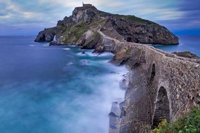 Ocean Stone Bridge Island HD Wallpapers