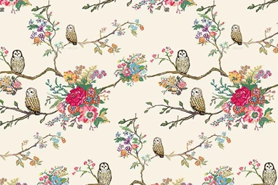 Floral Owls iPhone Wallpapers   Floral Wallpapers