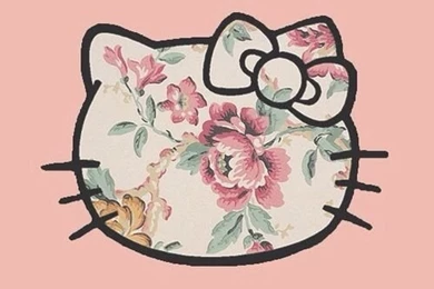 iPhone 5 Wallpapers   Floral Hello Kitty