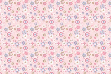 Pink Floral Scene iPhone Wallpapers