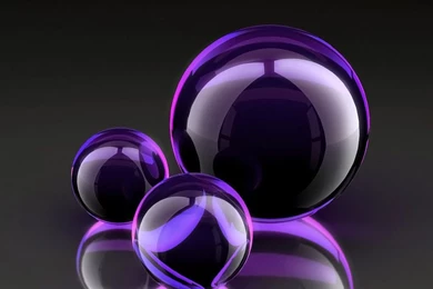 3D Purble Orbs iPad Wallpapers Wallpapers
