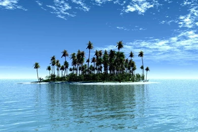 3D Paradise Island iPad 1 & 2 Wallpapers