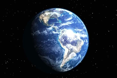 3d Earth And Moon iPad 1 & 2 Wallpapers