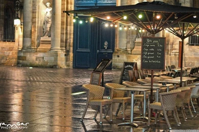 Cafe, Bordeaux, France HD Desktop Wallpapers : Fullscreen