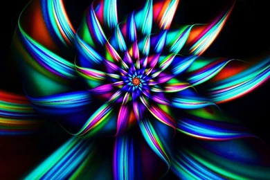 Download Wallpapers 1280x960 Flower, Smoke, Drawing, Dark, Colored ...