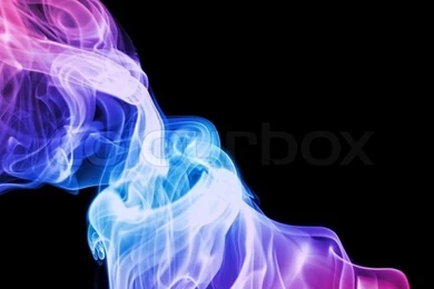 Abstract Picture Showing Some Purple Colored Smoke In White Stock ...