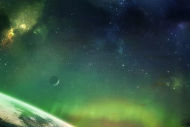 3D Space Scene iPad 3,4 & Air Wallpapers