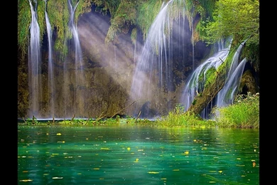 Light Jungle Waterfall Wallpapers Iphone 2190