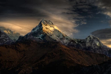 Mountains Nepal Himalaya Annapurna Wallpapers
