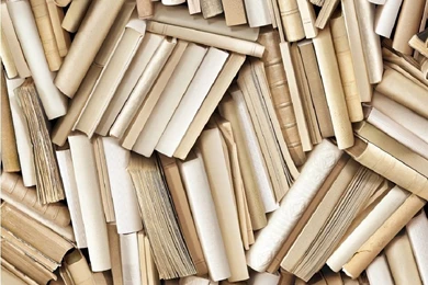 Muriva Virtual Reality Clutter Books Cream Book Wallpapers J45117