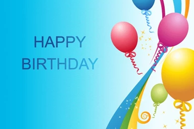 Happy Birthday Backgrounds Vector Template