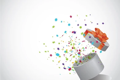 Happy Birthday Card Backgrounds 3D, Grey, Holiday PPT Backgrounds