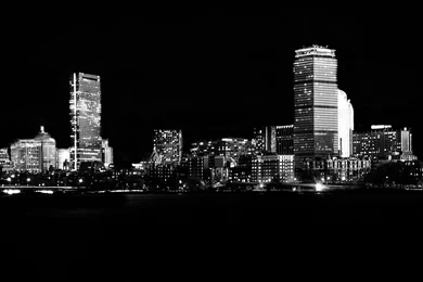 Boston Skyline Black And White   1630933