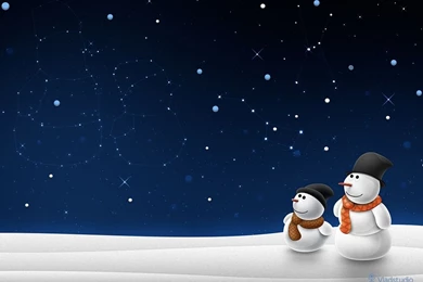 Snow Man Snow Child · Desktop Wallpapers · Vladstudio