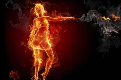 Fire Dancing Girl Wallpapers