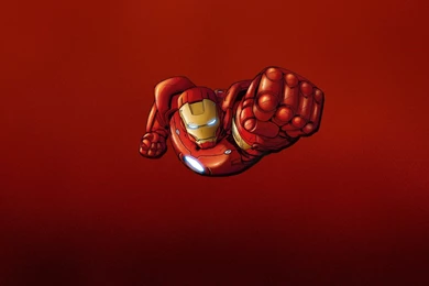 Iron Man Red Minimalism HD Wallpapers   FreeWallsUp