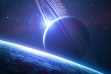 3D Space Scene iPad 1 & 2 Wallpapers