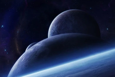 3D Space Scene iPad 1 & 2 Wallpapers