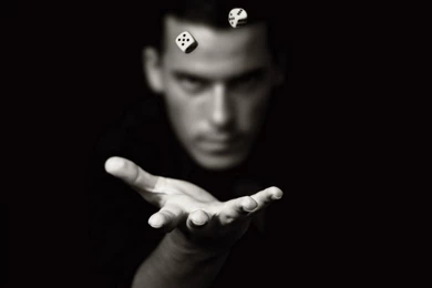 Dice Men Objects Black Backgrounds Wallpapers