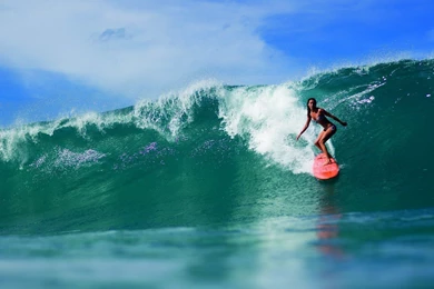 Women Surfing Sea Wallpapers
