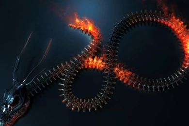 Carbon Dragon Metal Fire Abstract Artwork 3D HD Wallpapers ...