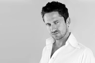 Gerard Butler Black And White, Celebrities, Male, Celebrity ...