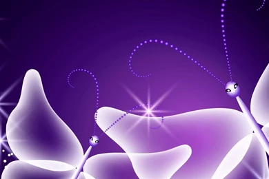 Download Wallpapers Neon, Butterflies, Abstract, Purple, Sparkle ...