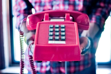 Download Wallpapers 3840x2160 Phone, Pink, Bright, Vintage 4K Ultra ...