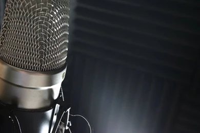 Studio Microphone Drawing   Wallpaper.