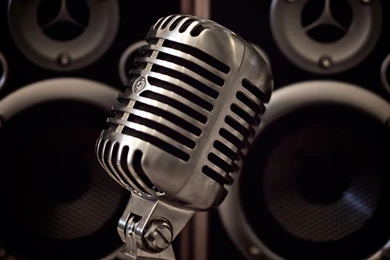 Pink Microphone Wallpapers