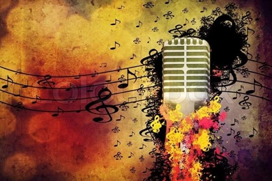 Abstract Illustration Of 3d Microphone On Grunge Backgrounds ...