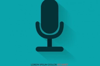 Backgrounds Template With Microphone Vector