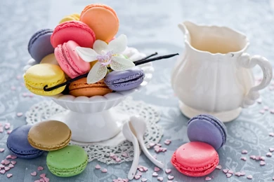 Macaroons   Food Wallpapers (36606298)   Fanpop