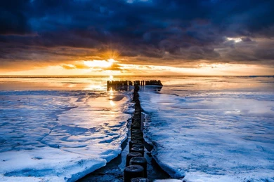 Sea Seashore Wallpapers Sundown   HD Images New