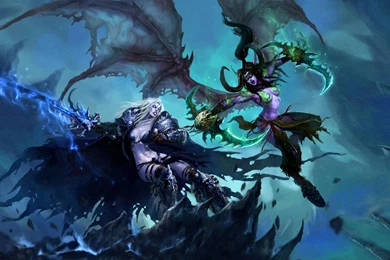 Rule 63 Illidan Stormrage Arthas Death Knight Wallpapers