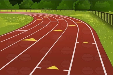 Outdoor Running Track Backgrounds • Vector Graphics • VectorToons.com