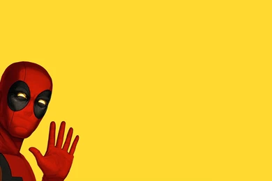 Marvel Comics, Deadpool, Cartoon, Yellow Backgrounds   HD Wallpapers