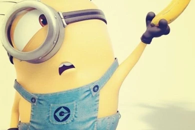 Despicable Me Inspired Yellow Minion And Banana Iphone 6 Wallpapers ...