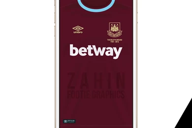 WEST HAM UNITED 2015 16   ZAHIN Footie Graphics