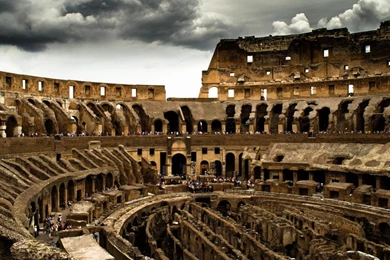 Clouds Rome Colosseum Wallpapers