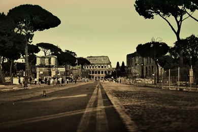 Way To The Colosseum Wallpapers 26828