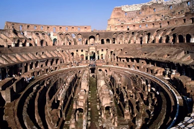 Colosseum Interior Reconstruction   Wallpaper.