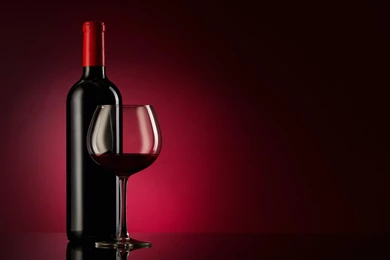Wallpapers Red Wine Bottle And Glass   1920 X 1200   Food Drinks ...